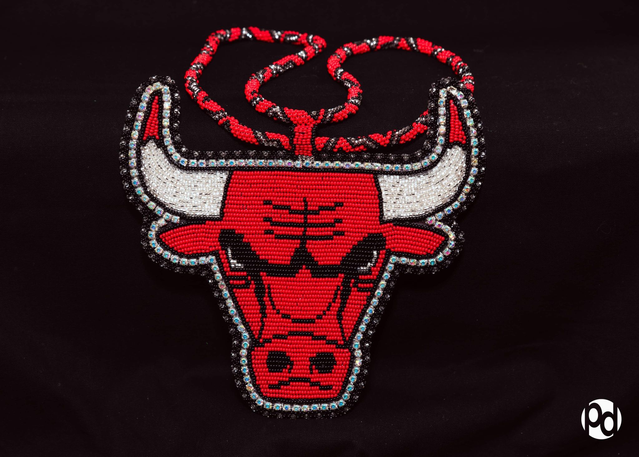 Chicago Bulls Beaded Medallion