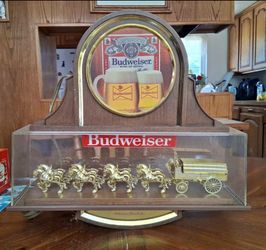 Vintage Budweiser Clydesdale Sign