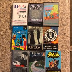 Audio Cassette Carry Case + 9 Cassettes