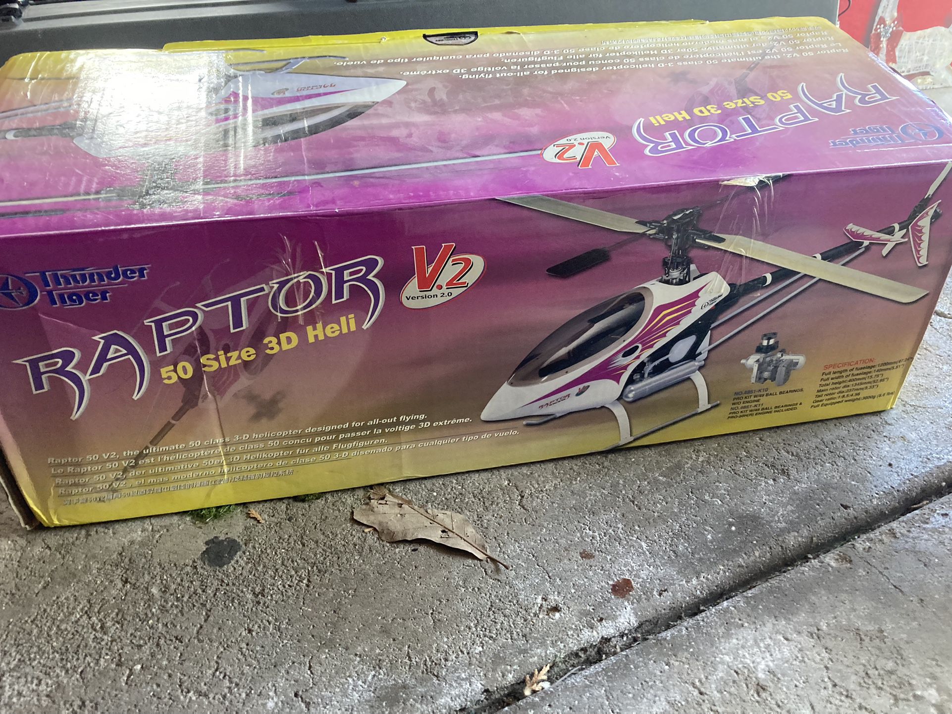 Thunder, Tiger, Full Size Gas Powered Helicopter With Extra Parts