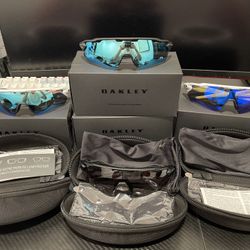 Oakley Sport Sunglasses – Multiple Pairs w/ Extra Lenses & Cases
