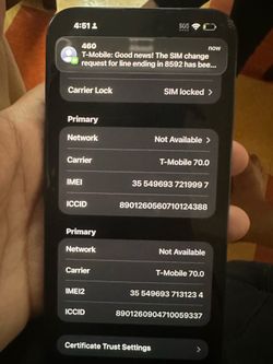 iPhone 15 pro max tmobile locked 256gb