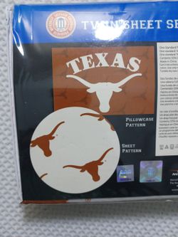 Northwest NCAA Texas Longhorns Unisex-Adult Sheet Set in Twin size 2 sets