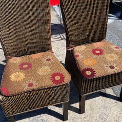 2 Wicker Chairs 