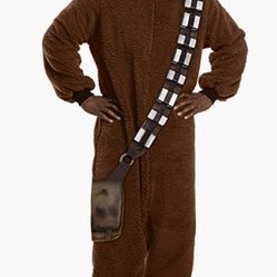 New Unisex Adult  Chewbacca Size Medium 8-10 Onesie 