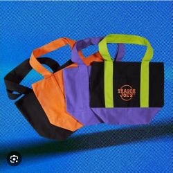 Trader Joe's Halloween Small Tote Bags 