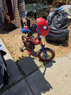 boys spiderman bike