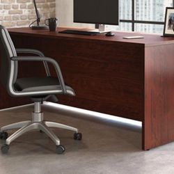 72" x 30" Cherry Commercial Office Desk (New In Box  Chair Not Included )