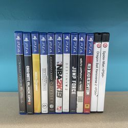 PS4 Games $5-$20 Each 