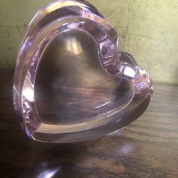 Rose Glass Heart