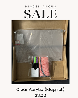 Clear Acrytic Refrigerator board