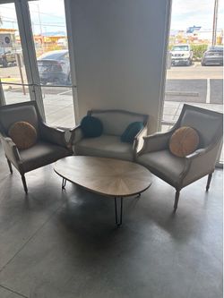Lounge Seating Set 3 Chairs + Coffee Table - $700 OBO