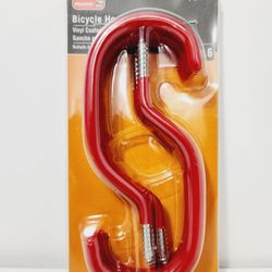 Pack of 6 vinyl-coated bicycle hooks by Bulldog Hardware
