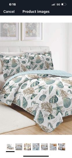 King Size Beachy Quilt Set