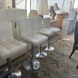 White barstools
