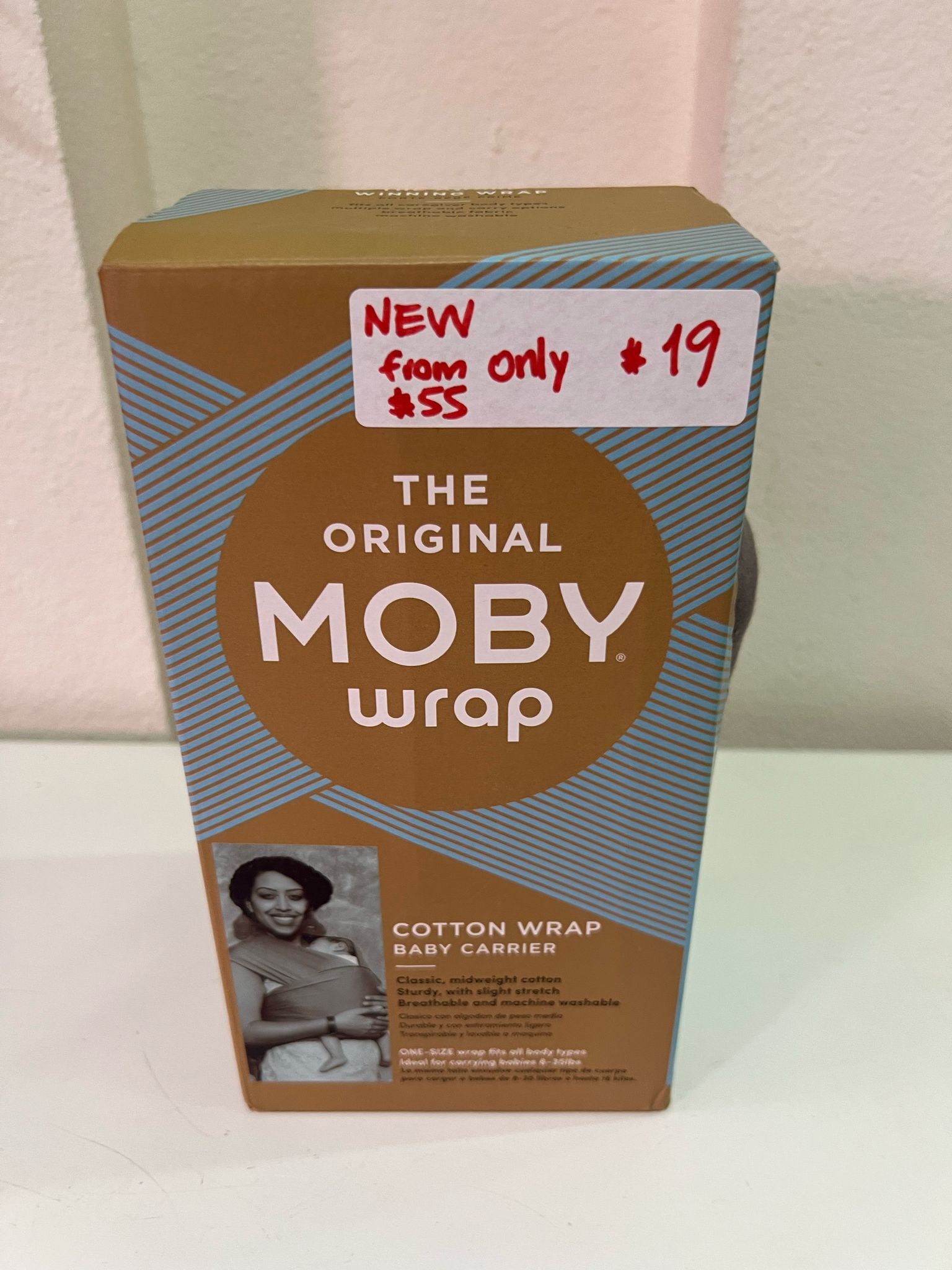 Baby Moby wrap  $19  / tela cargador de bebe $19