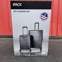 iPack 2- Piece Luggage Set-Black 