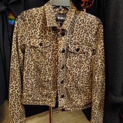 Cheetah Jean Jacket