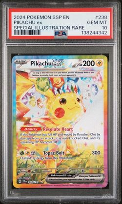 Pokemon Pikachu EX SIR PSA 10