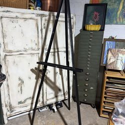 Wooden Black Painting Easel