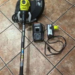 Ryobi 18 Volt String Trimmer With 18 Volt Battery And Charger Included 