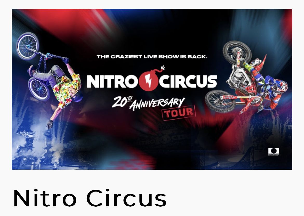 3 Tickets To Nitro Circus At Honda Center Sat 10/28