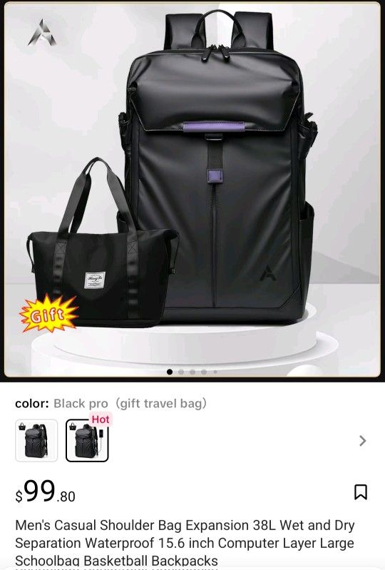 Men's Causal Shoulder Bag
