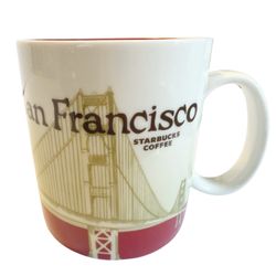 Starbucks Coffee 2012 San Francisco CA Collectors Series Golden Gate Bridge 16oz Mug