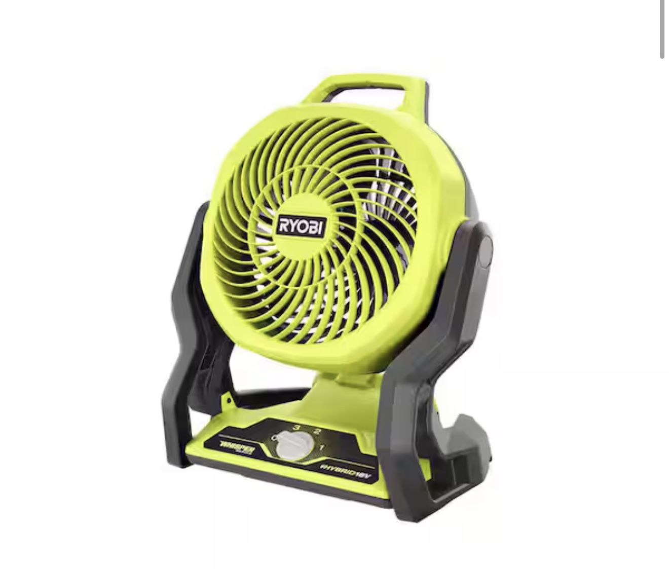 RYOBI ONE+ 18V Cordless Hybrid WHISPER SERIES 7-1/2 in. Fan (Tool Only