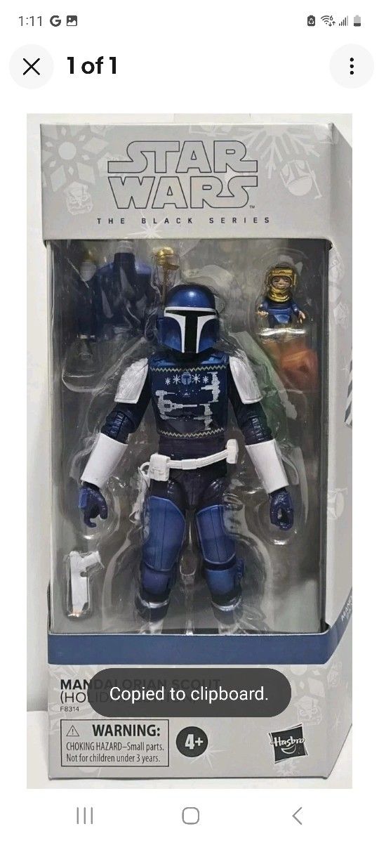 Star Wars Black Series Holiday Edition MANDALORIAN SCOUT & ANZELAN 2023 Hasbro