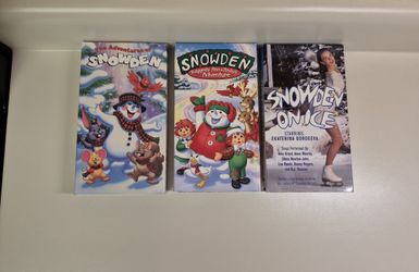 Snowden The Snowman Christmas Adventures Snowden On Ice VHS 1997 & 1998