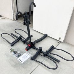 (NEW) $99 Heavy Duty 2-Bike Rack, Wobble Free Tilting Electric Bicycle Carrier 120lbs Capacity, 2” Hitch