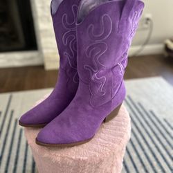 Purple Cowgirl Boots 