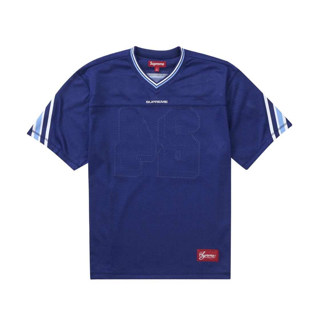 Supreme Jacquard Rib Football Jersey Navy XL