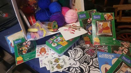 Lots of arts and crafts supplies