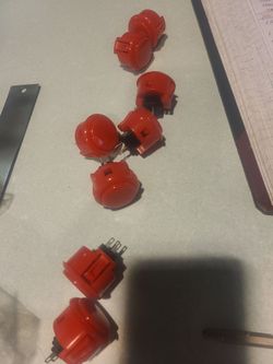 Arcade replacement buttons (red) 30mm