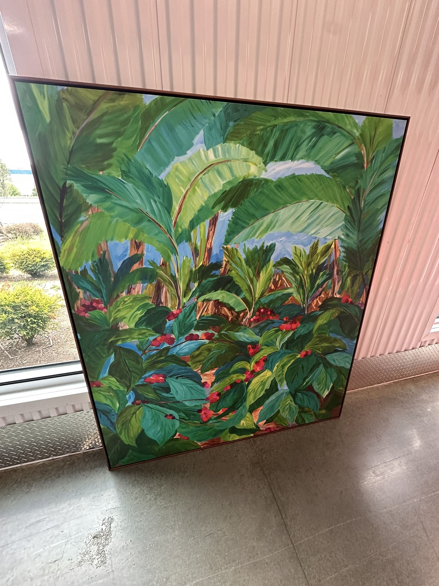 original gouache painting titled "The Queens Garden," painted on archival cold press watercolor Paper