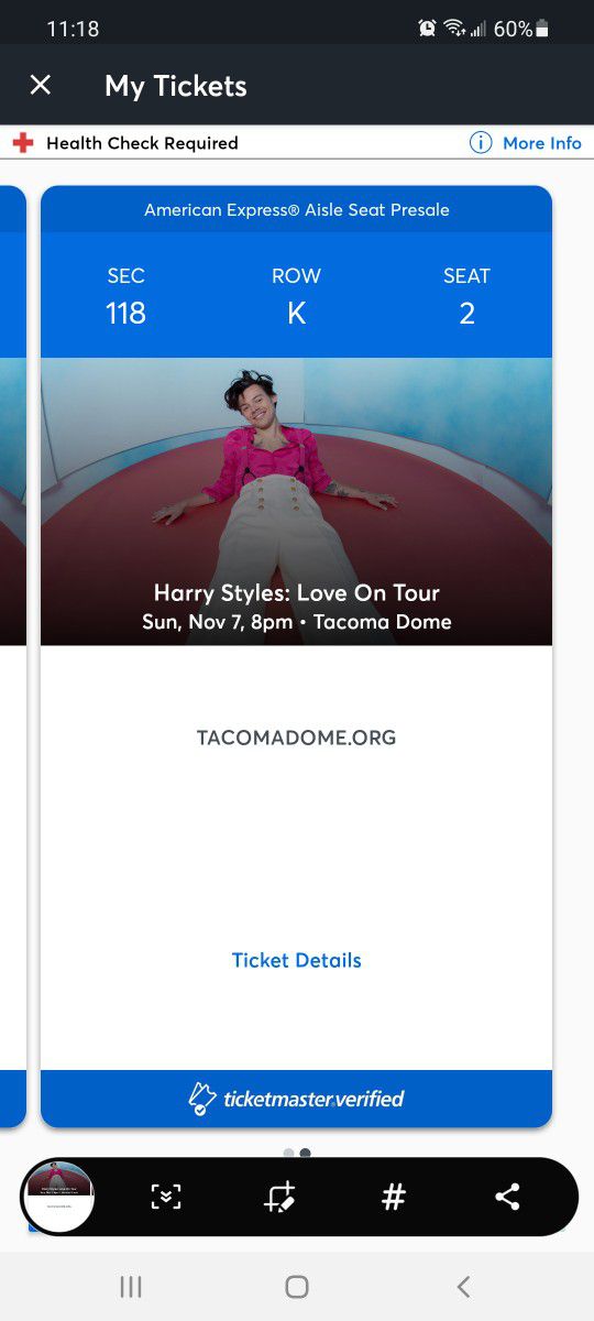 Harry Styles Tickets, Tacoma Dome