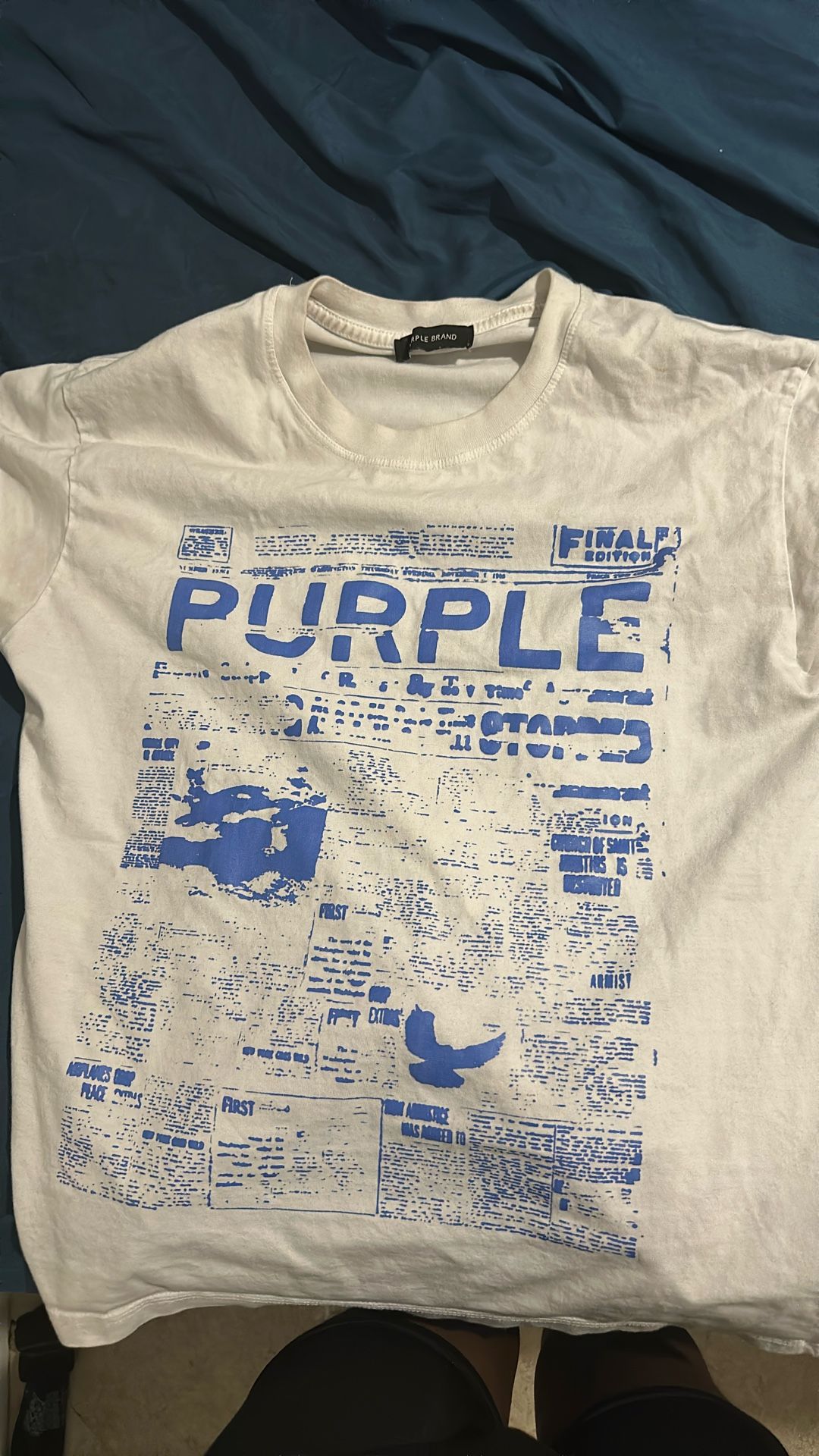 White And Blue Purple Brand Shirt