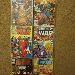 Infinity Gauntlet, War, & Crusade comics