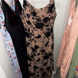 Woman dresses