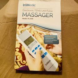 truMedic Electronic Pulse Massager TENS Unit PL-009 - (batteries not included)