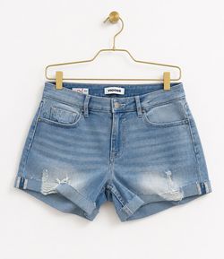 VIGOSS Marley Distressed Cuffed Denim Shorts – NEW