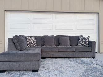 Living spaces gray sectional DELIVERY AVAILABLE