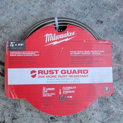 Milwaukee 5/16" X 25 FT Inner Core Bulb Head Cable W/ Rust Guard