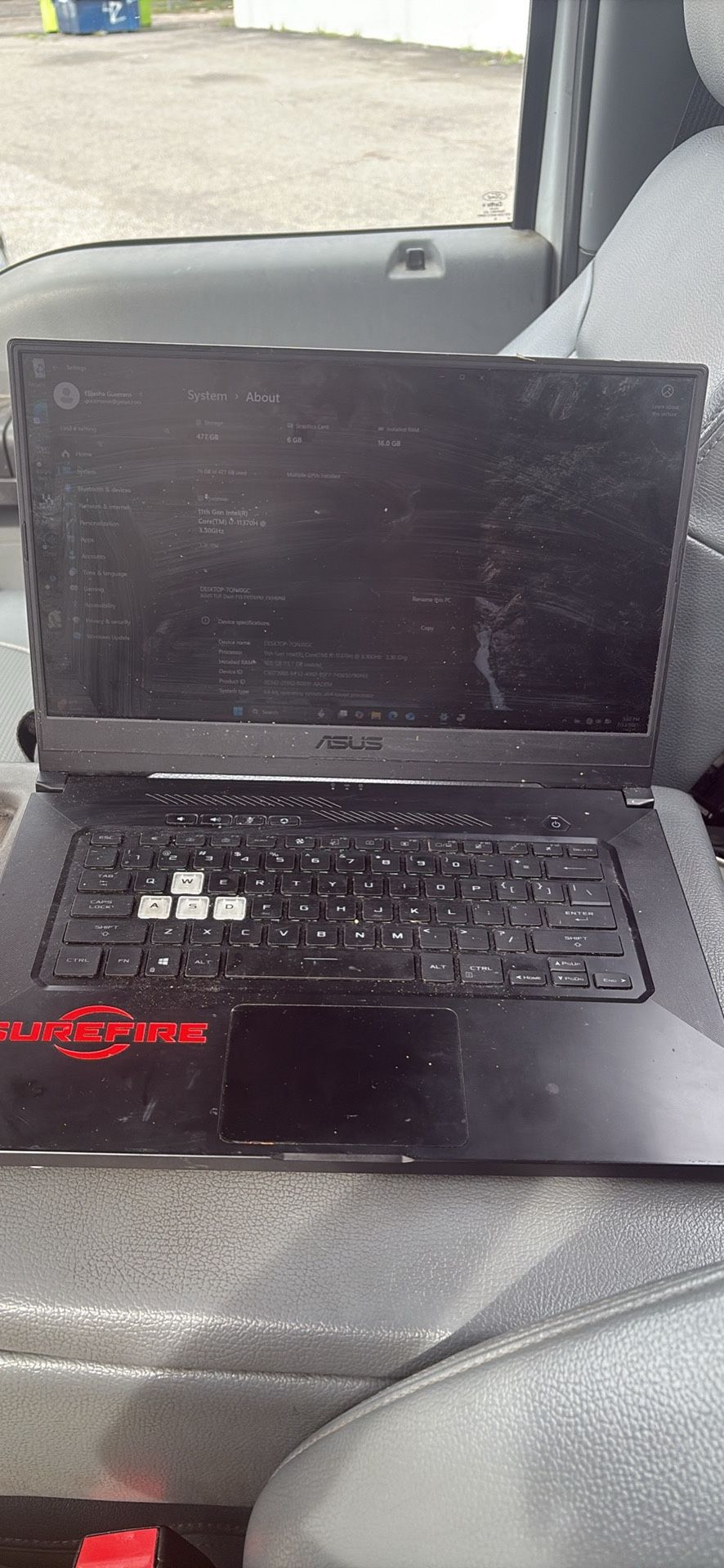 ASUS TUF Gaming Laptop – i7 11th Gen | GTX 3050 | 16GB RAM