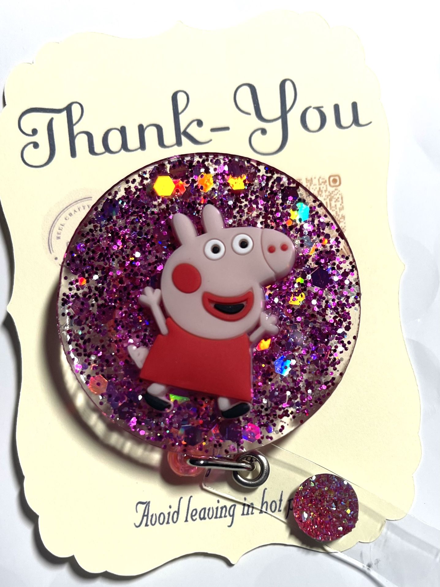 Props Pig Badge Reel