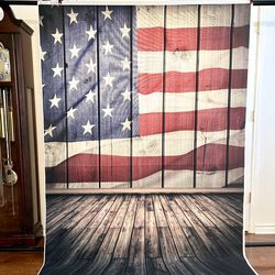 American Flag Backdrop