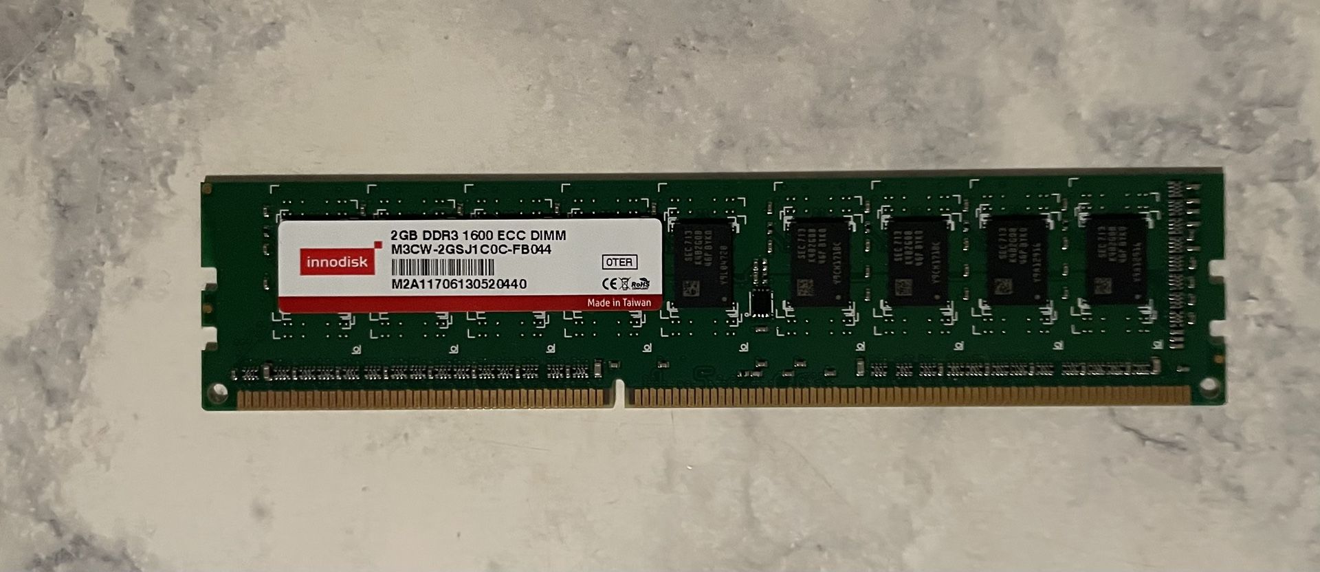 INNODISK 2GB DDR3L 1600 ECC DIMM M2A11(contact info removed)20440