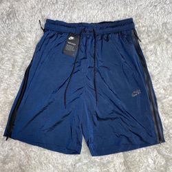 NEW men’s Nike tech pack hyper mesh sportswear shorts blue black Large